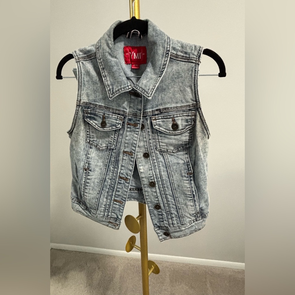 YMI Light Blue Denim Vest